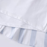 Fashion Summer Mini Skirt Women Dots Print Side Ties Low Waist A Line Skirts for Parties and Casual Wear