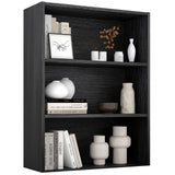 JHK Four Tier Wooden Floor Standing Open Bookshelf For Living Room Home Office