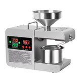 Intelligent Oil Press Automatic Household Stainless Steel Hot Cold Oil Extraction Machine Temperature Control Sesame Oil Peanut