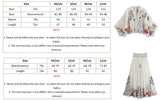 Foridol Marine Organism Embroidery Batwing Sleeve Summer Spring Maxi Skirt Set Cotton White Tassle Dress Set Outfits Button Suit