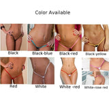 Sexy Women's Low Rise Solid Color Thong G-String Panties Briefs Ultra Thin Seamless Underwear Thong Erotic Lingerie