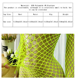 1 PC Women Sheer Mesh Long Sleeve Beach Cover Up Sexy See-Through Fishnet Bodycon Dress for Summer No Bikini Included
