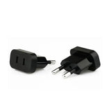 1 Pcs 4.8mm Power Plug Adapter US To EU Euro Europe Plug Power Plug Converter Travel Adapter Power Converter Outlet