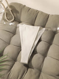 2PCS Women's sexy solid color thong with low waist and seamless underwear easy to clean and comfortable underwear C314