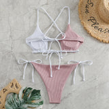 2025 String Bikini Women Brazilian Swimsuit Sexy Push Up Swimwear Female Bathers Bathing Swimming Suit Summer Beachwear