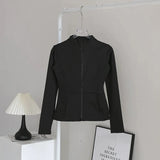 Women's High-End Yoga Suit with Standing Collar Long-Sleeved Sports Jacket for Running And Training Windproof Fitness Jacket