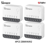 SONOFF ZBMINIR2 Extreme Zigbee Smart Switch Detach Relay External Switch Remote Control via eWeLink Compatible With Zigbee Hub