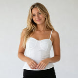 Women Camisole Summer Striped Slim Fit Spaghetti Strap Sweetheart Neck Tops for Going Out
