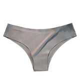 Women Panties Ice Silk Seamless Mid Waist Solid Color Slim Fit Thin Quick Dry Casual Sport Underpants Women Briefs
