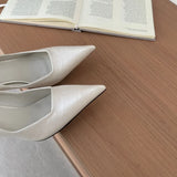 Pointed Toe Pumps Street Style High Heels Women Sexy Banquet Party Shoes for Women Rhinestone Shallow Elegant Designer Shoes New