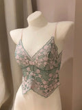 Sexy French Lace Halter Bra Summer Bralette Small Bust Wrinkle-Free Adjustable Straps Beauty Back Vest Wirefree Comfort Bra Set