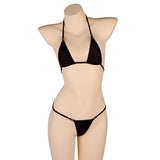 DEKA Solid Women Transparent Mini Micro Bikini Set Bandage Thong Underwear G-String Bra Swimsuit Brazilian Swimwear Sleepwear