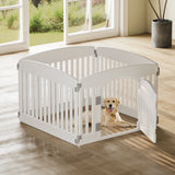 JHK Plastic Dog Playpen Expandable Pet Fence Indoor Outdoor