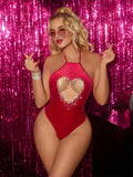 Valentine's Day Hot Girl Sexy Bodysuit Christmas Underwear
