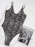 Sexy One Piece Swimsuit Swimwear Women Leopard One-piece Bathing Suit Beachwear Costumi Da Bagno Donna Banadores Mujer 2026 New