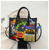 Design Patchwork Zipper 2026 Hot Sale Women's Bags Retro High Quality Women's Bags PU New Personality Stylish Shoulder Bags