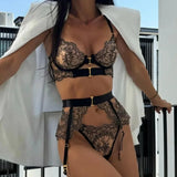 Two-piece Women's Set G-string Transparent Underwear Lolita Romantic Lingeries Set Sexy Bra and Panties Sets Lingerie for Woman