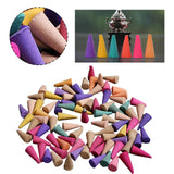Mixed Natural Reflux Tower Incense Smoke Odor Remover Anxiety Relief Fragrance Incense Cone Meditation Relaxation Aromatherapy