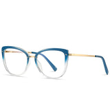 Anti Blue Light Blocking Women's Square Glasses Frame Fashion TR90 Radiation Protection Eyeglasses Transparent Eyewear 2076