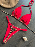 Bikini High Waist Swimsuit Sexy Thong Bikini Set Zebra Print Women Brazilian Swimwear 2023 New Biquini Swim Bathing Suits Women