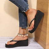 Women Platform Flip Flops Big Size 42 Summer Wedges Shoes Soft EVA Female Indoor Street Slippers  Ladies Leisure Beach Slides