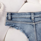 Summer Low Waist Hot Girl Slim Fit Plus Size Stretch Jeans Women's Denim Shorts For Beach Spa & Hot Springs Water Sports G5WM