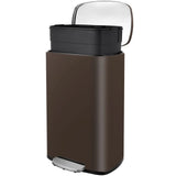 Stainless Steel Kitchen Step Trash Can With Foot Pedal