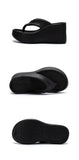 2026 New Women Fashion Slippers Soft EVA Summer Platform Shoes Girls Beach Flip Flops Thick Sole Female High Heel Street Sandals