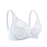 Sexy Womens Bras Ultra-Thin Perspective Deep V Lace Sheer Plus Size Bra Female Underwear Lingerie BH Tops D E F Cup