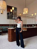 Fashion Sexy Polka Dot For Women And Stylish Off-Shoulder Top White Polka Dot Top With Lace Trim Square Neckline For Women 7RGH