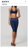 Summer Polka Dot Yoga Sets Women Hanging Neck Shockproof Sports Bra Fitness Suit Folding High Waist Mid Pants Gym Tracksuit