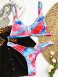Splicing V Shaped Micro Thong Bikini Women Swimsuit Female Swimwear Two Pieces Bikini Set Push Up Bathing Suit Swim Beachwear