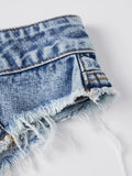 2026 Summer Women's Hot Mini Jean Shorts Low Rise Sexy Denim Shorts Beach Club Party Daily Wear