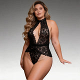 Black Mesh Lace Long Split Nightgown for Women Wild See Through Deep V Open Back Sleepwear Dress with Thong