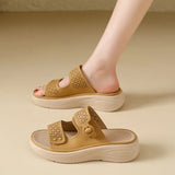Wedge Sexy Comfortable Non-slip Women's Slippers 2026 Summer Fashion New Lightweight Elegant Outside Women's Platform Slippers