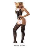 Women's sexy lingerie uniform jumpsuit, stockings and pajamas