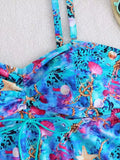 2026 Large Plus Size Swimsuit Women 2 Pieces Strappy Beach Dress Swimwear Female Bathers Bathing Swimming Swim Suit Beachwear