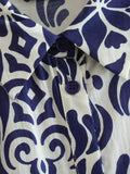 Foridol Blue Flower Print Vintage Casual Shirt Dress Women 2025 Single Breasted Loose Boho Maxi Long Vestidos Dresses Fashion