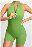 Women Yoga V Backless Jumpsuit Workout Bodysuit Sleeveless Gym Bodycon Sportswear Fitness Yoga Suit One Piece Outfit