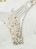 DEKA 2026 Sparkle Shells Bikini Set Summer Lady Holiday Beach 2pc Bikinis Women Inspired Swimwear Designer Ties Swimsuit
