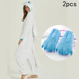 New Toothless Dragon Animal Unisex Adult Kigurumi Unicorn Onesie Pajamas Cartoon Halloween Family Party Costumes Jumpsuits