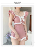 Female One-piece Swimsuit, Cute Girl, Conservative Coverage, Slimming Effect, Instagram Style New Vacation Hot Spring Swimsuit