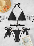 2026 Halter Rhinestone Diamond Bikini Women Swimsuit Female Swimwear Two-piece Bikini Set High Cut Bathing Suit Swim Beach Wear