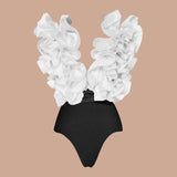 Sexy 3D Flower Bikini Set Brazilian Biquini Low Waist Swimwear Push Up SwimSuit Women Solid Swimwear Sexy Beach Wear Female