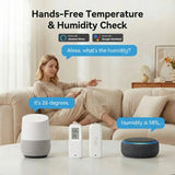 Tuya Zigbee/Wifi Temperature Humdiity Sensor Detector Option Indoor Outdoor Waterproof LCD Thermometer Hygrometer For Alexa Z2M