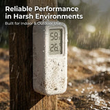 Tuya Zigbee/Wifi Temperature Humdiity Sensor Detector Option Indoor Outdoor Waterproof LCD Thermometer Hygrometer For Alexa Z2M