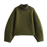 Foridol Turtleneck Fluffy Hoodie for Women Autumn Casual Loose Pullovers Female Basic Fashion Winter Women's Sweatshirts