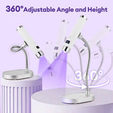LED Nail Lamp UV Light for Gel Nails with Smart Display Sensor 360° Rotatable Magnetic Nail Lamp for Home Use