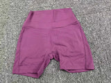 Women's Peach Lifting Yoga Shorts - High Waisted Stretchy Workout Shorts with Button Quick-Dry Tummy Control for Running Fitness