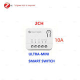 Zigbee 3.0 Mini Smart DIY Switch 2 Way 1/2Channel Control Smart Home Relay Automation Breaker Works With Tuya Alexa Google Home